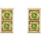 Two-Stone Earrings