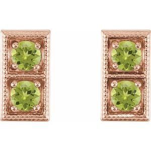 Two-Stone Earrings