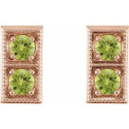 Two-Stone Earrings