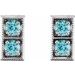 Two-Stone Earrings