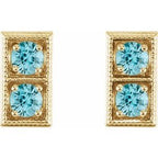 Two-Stone Earrings