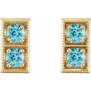 Two-Stone Earrings