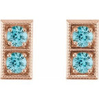 Two-Stone Earrings