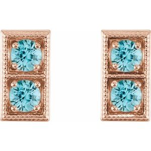 Two-Stone Earrings