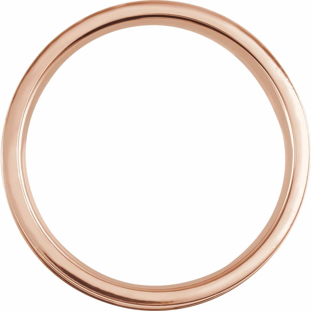 Grooved Comfort-Fit Half Round Band