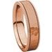 Milgrain Edge Comfort-Fit Flat Band with Satin Hammer Finish