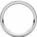 Milgrain Edge Comfort-Fit Flat Band with Satin Hammer Finish