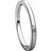 Milgrain Edge Comfort-Fit Flat Band with Satin Hammer Finish