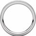 Milgrain Edge Comfort-Fit Flat Band with Satin Hammer Finish