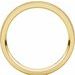 Milgrain Edge Comfort-Fit Flat Band with Satin Hammer Finish
