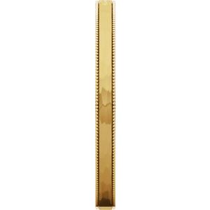 Milgrain Edge Comfort-Fit Flat Band with Satin Hammer Finish