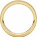 Milgrain Edge Comfort-Fit Flat Band with Satin Hammer Finish