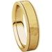 Milgrain Edge Comfort-Fit Flat Band with Satin Hammer Finish