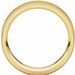 Milgrain Edge Comfort-Fit Flat Band with Satin Hammer Finish