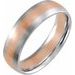 Comfort-Fit Half Round Band with Satin Finish