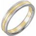 Grooved Comfort-Fit Half Round Band