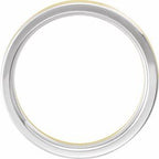 Grooved Comfort-Fit Half Round Band