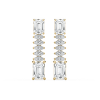 6 ctw Emerald and Marquise LGD Drop Earrings - Signature Collection - 18K Yellow Gold