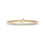 6 ⅙ ctw Marquise and Round LGD Double Row Tennis Bracelet - 7 Inches