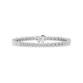 6 ⅙ ctw Marquise and Round LGD Double Row Tennis Bracelet - 7 Inches