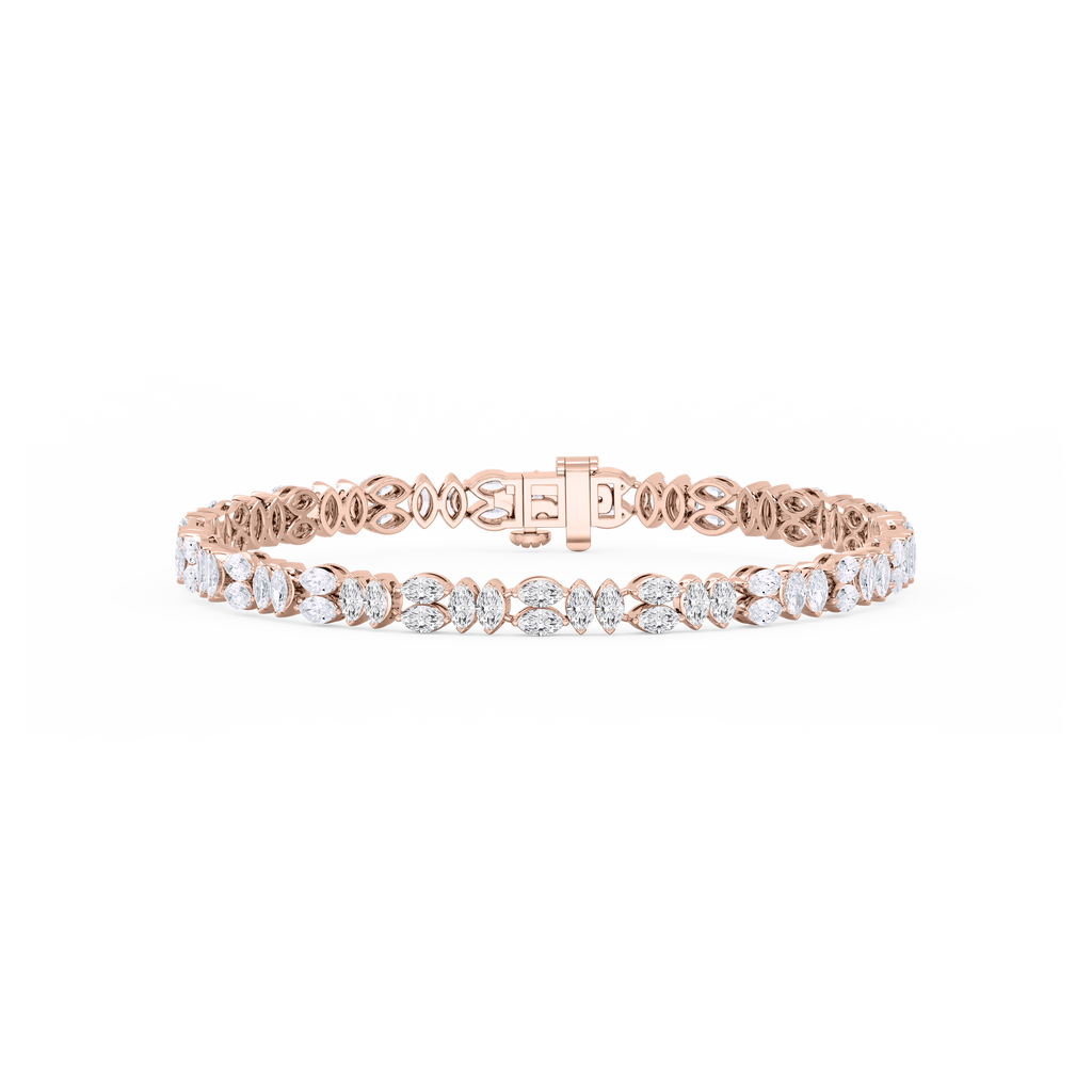6 ctw Marquise LGD Alternating Bracelet  - 7 Inches