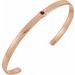 Bezel-Set Cuff Bracelet