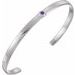 Bezel-Set Cuff Bracelet