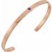 Bezel-Set Cuff Bracelet