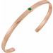 Bezel-Set Cuff Bracelet