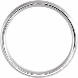 Comfort-Fit Half Round Band with Satin Finish