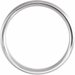 Comfort-Fit Half Round Band with Satin Finish