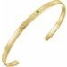 Bezel-Set Cuff Bracelet