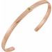 Bezel-Set Cuff Bracelet