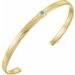 Bezel-Set Cuff Bracelet