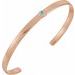 Bezel-Set Cuff Bracelet