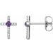 Accented Cross Earrings