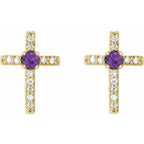 Accented Cross Earrings