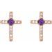 Accented Cross Earrings