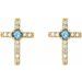 Accented Cross Earrings