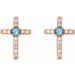 Accented Cross Earrings