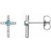 Accented Cross Earrings