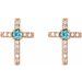 Accented Cross Earrings