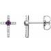 Accented Cross Earrings