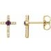 Accented Cross Earrings