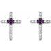 Accented Cross Earrings