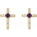 Accented Cross Earrings