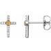 Accented Cross Earrings