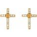 Accented Cross Earrings