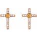 Accented Cross Earrings