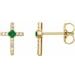 Accented Cross Earrings